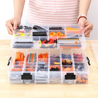 Hộp lưu trữ Lego, hộp lưu trữ các bộ phận hạt nhỏ trong suốt khối xây dựng