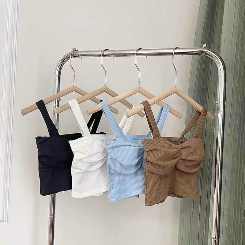 Áo bra gân tăm nhún kèm mút cao cấp,áo kiểu nữ