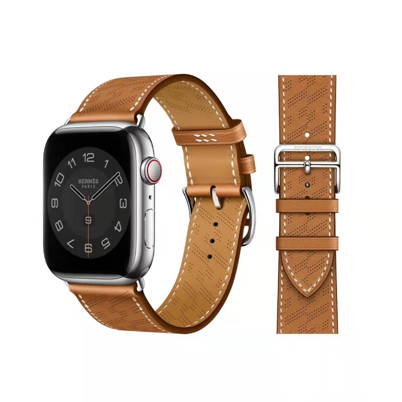 Dây Da Thoáng Khí Thay Thế Cho Đồng Hồ Thông Minh Apple watch Ultra 49mm 44mm 40mm 42mm 38mm iWatch series 8 7 3 4 5 6 se 41mm 45mm