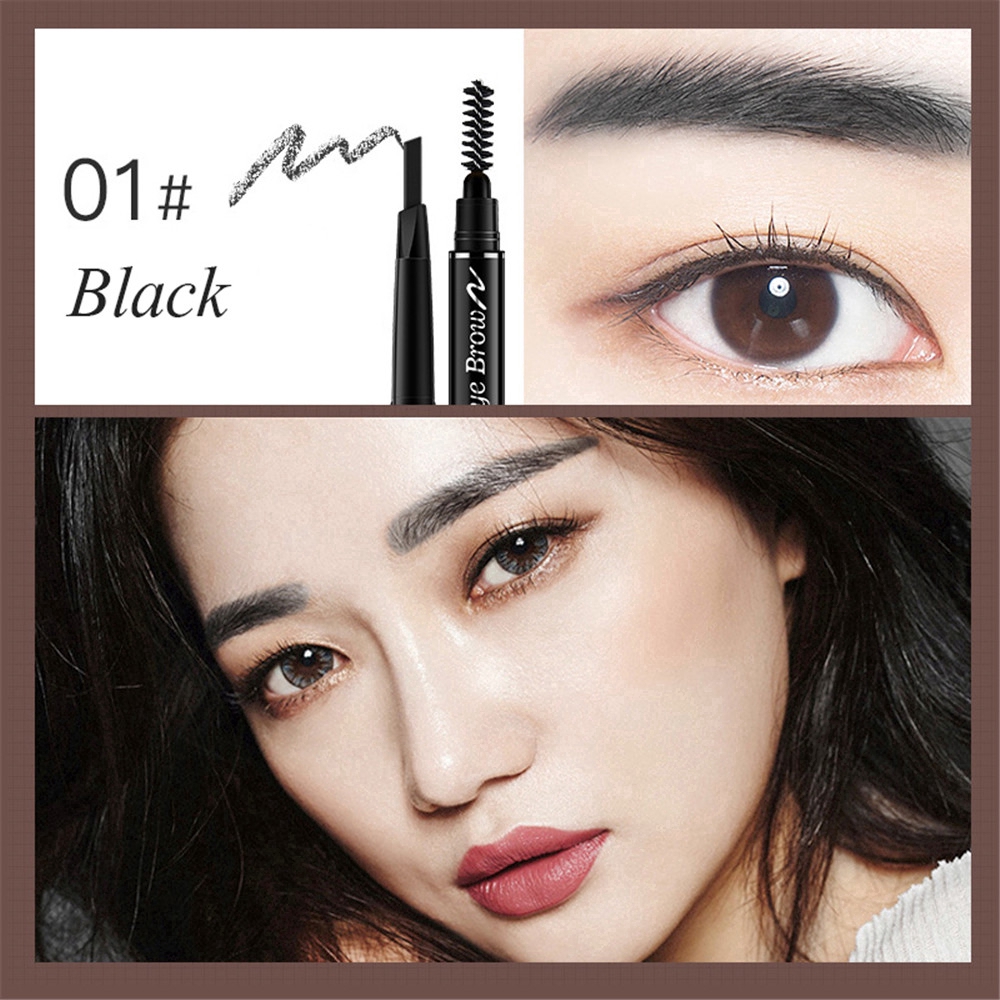 [Hàng mới về] Bút kẻ lông mày AOTUO hai đầu chống chấm nước đựng trong tối opp tiện dụng | BigBuy360 - bigbuy360.vn