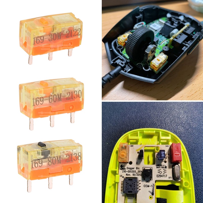 Set 2 Công Tắc Micro TTC 3 Chấu Mạ Vàng Chống Bụi Bẩn Tiện Dụng