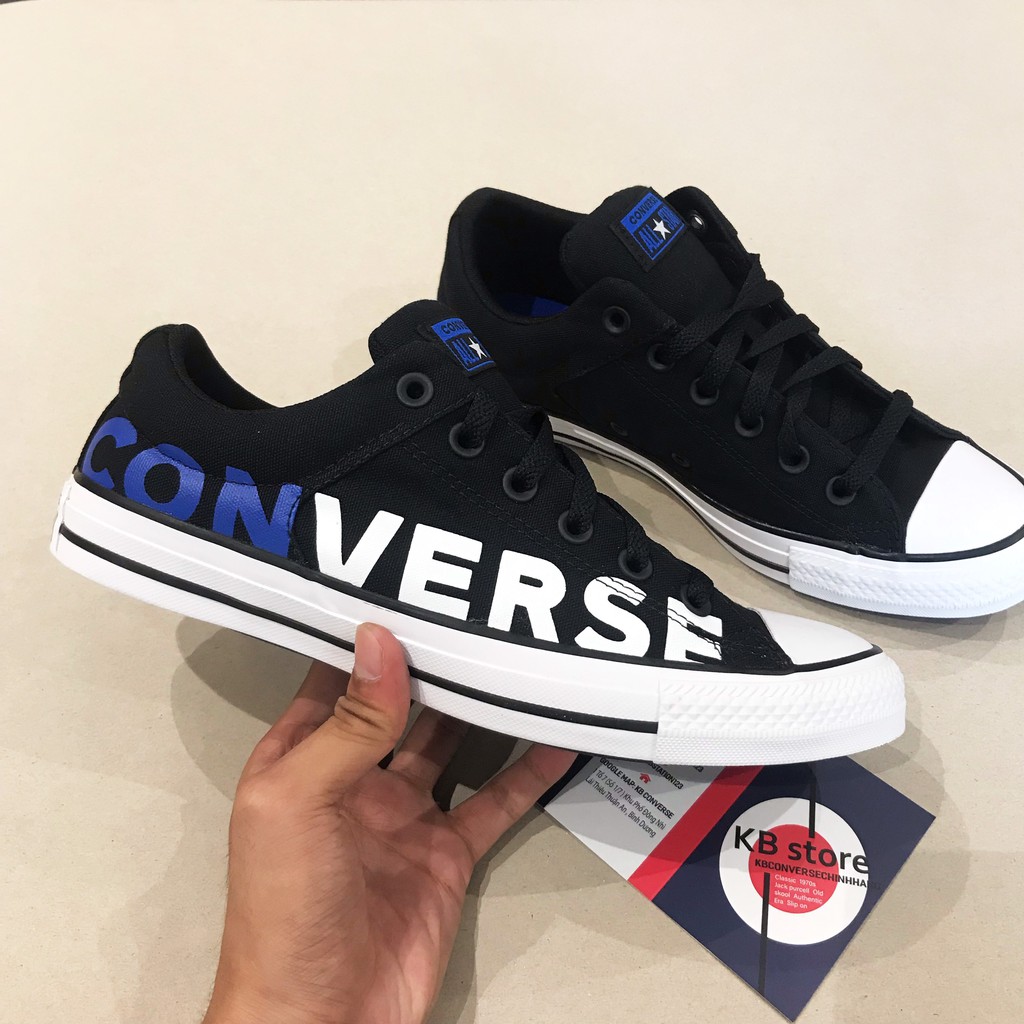 Giày Converse classic wordmark đen thấp cổ