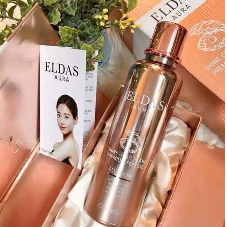 Serum Tế Bào Gốc  ELDAS AURA ALL IN ONE 100 ML Trắng Da Mờ Thâm Nám  - Hàng Chính Hãng