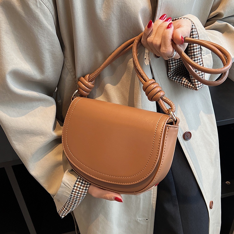 Túi đeo chéo IELGY màu sắc đơn giản phong cách retro thời trang dành cho nữ