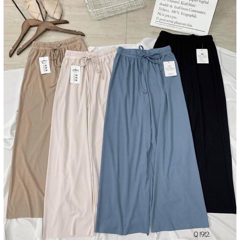 Quần culottes ống suông chất tăm siêu hack dáng