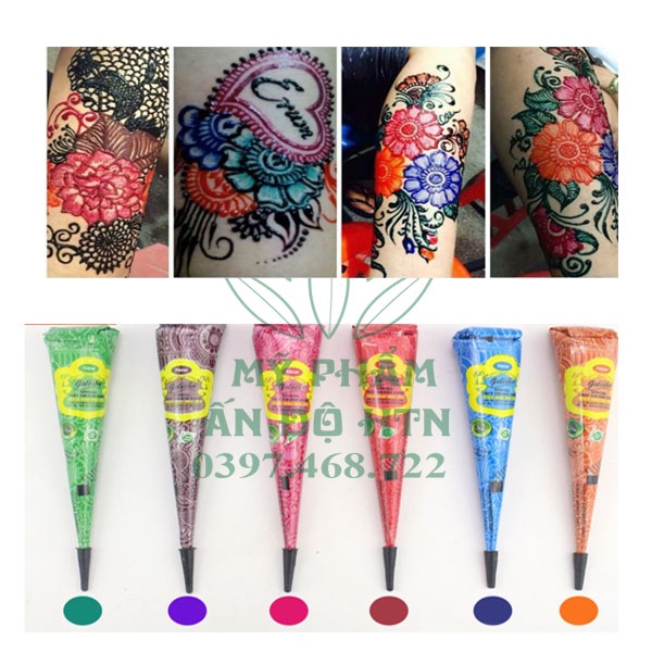 Khuôn vẽ henna - khuôn vẽ săm tatoo Ấn Độ bảng A4