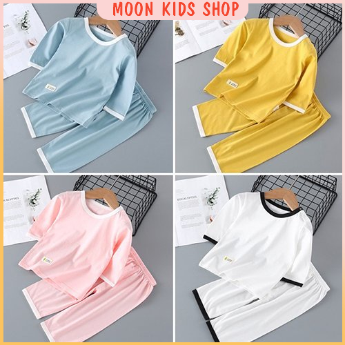 Bộ quần áo dài tay thu đông cho bé chất cotton size đại 15 - 40kg - BỘ GOODLUCK