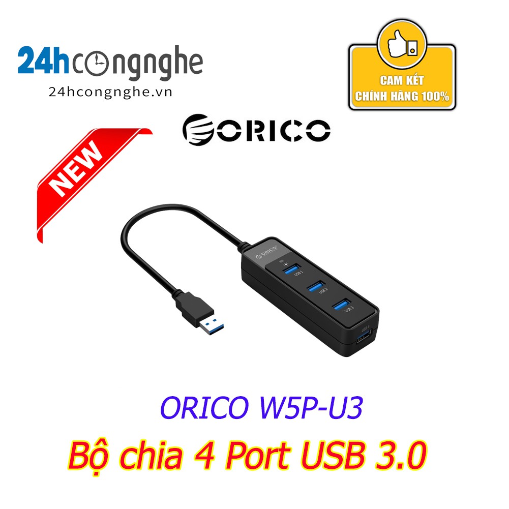 Bộ chia 4 Port USB 2.0 ORICO ORICO W5P-U3