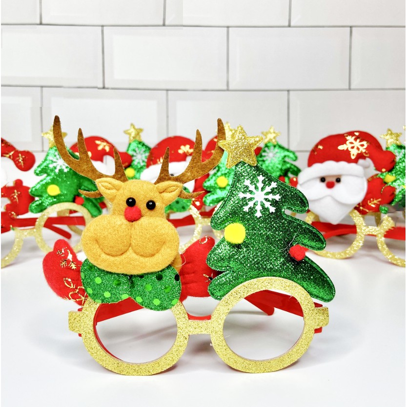 [QUÀ TẶNG NOEL] Mắt Kính Noel Cho Bé Đủ Kiểu Siêu Cute Chọn Ngẫu Nhiên