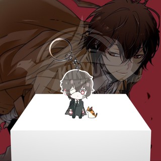 Móc Khóa acrylic Hình anime bungou stray dogs osamu dazai - ganci