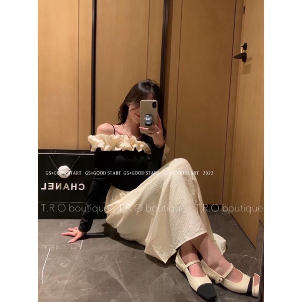 VÁY BÈO VAI TIỂU THƯ