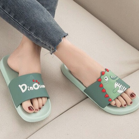 Dép Quai Ngang Dino, Dép Khủng Long Cute Lạc Lối, Nhựa Lite Siêu Dẻo DP32