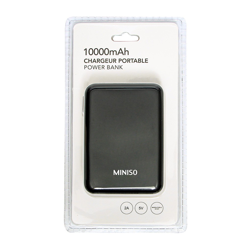 Sạc dự phòng nhỏ gọn Miniso 10000mAh (Nhiều màu) - Hàng chính hãng pin sạc dự phòng cục sạc dự phòng