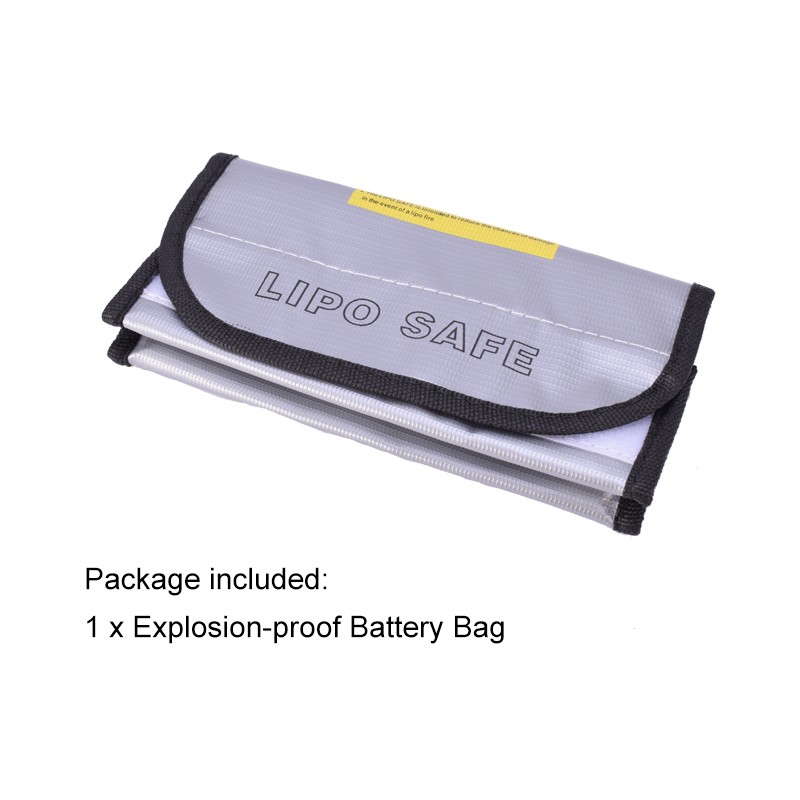 Túi Đựng Pin Lipo Chống Nổ Kích Thước 185x75x60mm