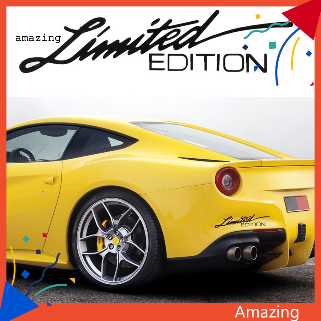 [AM] Đề Can Dán Trang Trí Xe Hơi Thân Thiện Với Môi Trường In Chữ Limited Edition