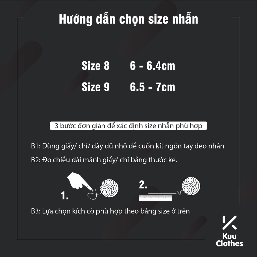 Nhẫn Nam Thời Trang Đính Đá Lấp Lánh DRING Kuu Clothes Màu Bạc Cá Tính Hàn Quốc - Nhẫn Nam Đẹp Chất Liệu Titan - DRING