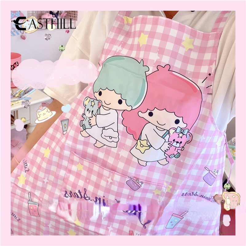 SANRIO Easthill Tạp Dề Đồ Chơi Anime Kuromi Pochacco Cinnamoroll Hai Dây Đáng Yêu Chống Bẩn Làm Quà Tặng Cho Bé Gái