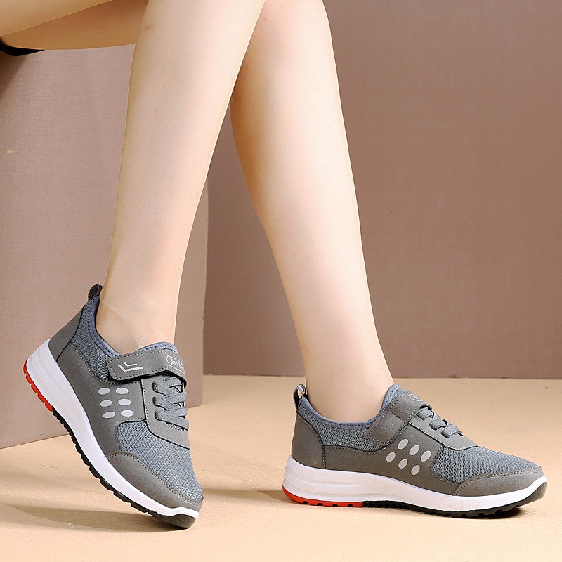 Giày thể thao nữ quai dán đế cao su siêu nhẹ - giày sneaker - Vincent shop