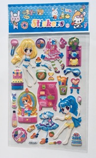 Set 10 bộ Sticker dán nổi búp bê 3D