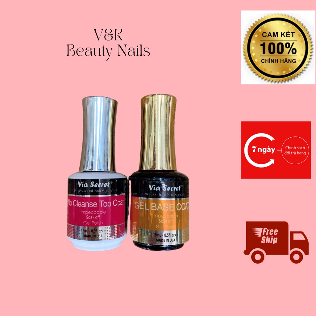 Liên kết Base, top bóng Via Secret siêu bóng và chắc chính hãng