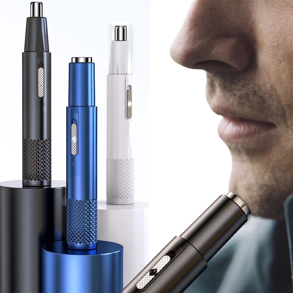 Set 1 Bộ Tông Đơ Cắt Tóc / Cạo Râu / Lông Mũi Chăm Sóc Mặt Chuyên Nghiệp Có Thể Sạc Lại Cho Nam