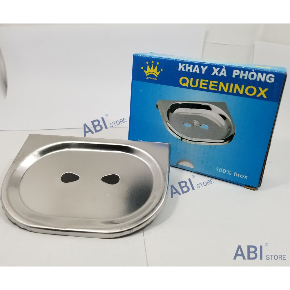 Khay xà bông Queen inox XF403 cao cấp, kệ đựng xà phòng nhà tắm gắn tường