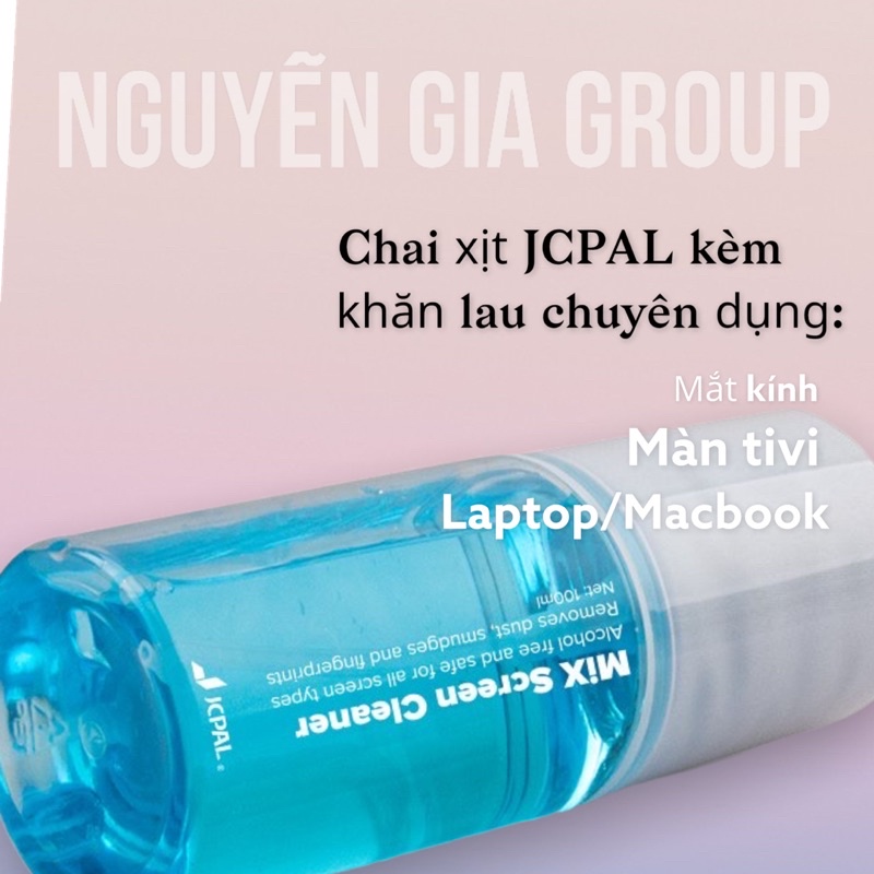 chai xịt nước lau màn hình tivi JCPAL , vệ sinh nước lau màn  laptop, màn hình điện thoại Nguyễn Gia Group Cao Đạt Q5