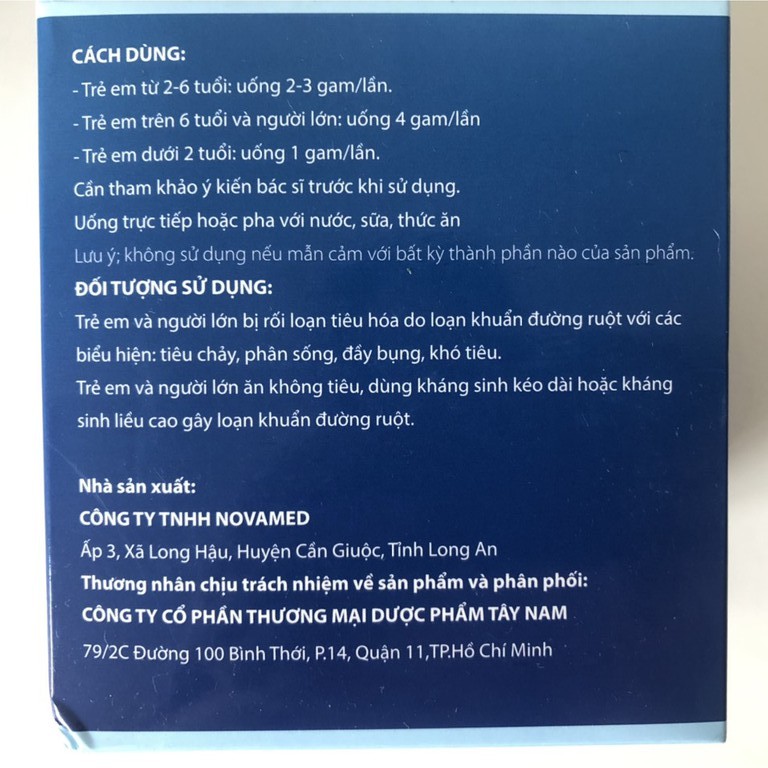 MEN TIÊU HOÁ DR ANTIBIO GRAN  Cho Trẻ Em & Người Lớn