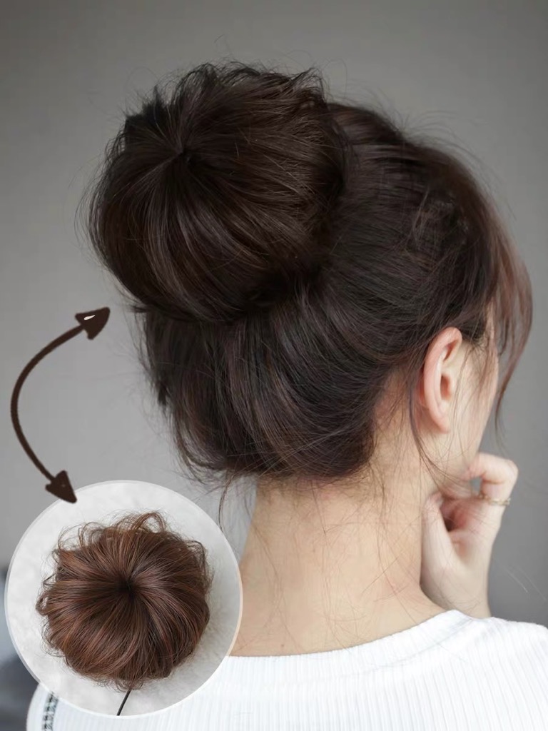 BÚI TRÒN TÓC GIẢ .