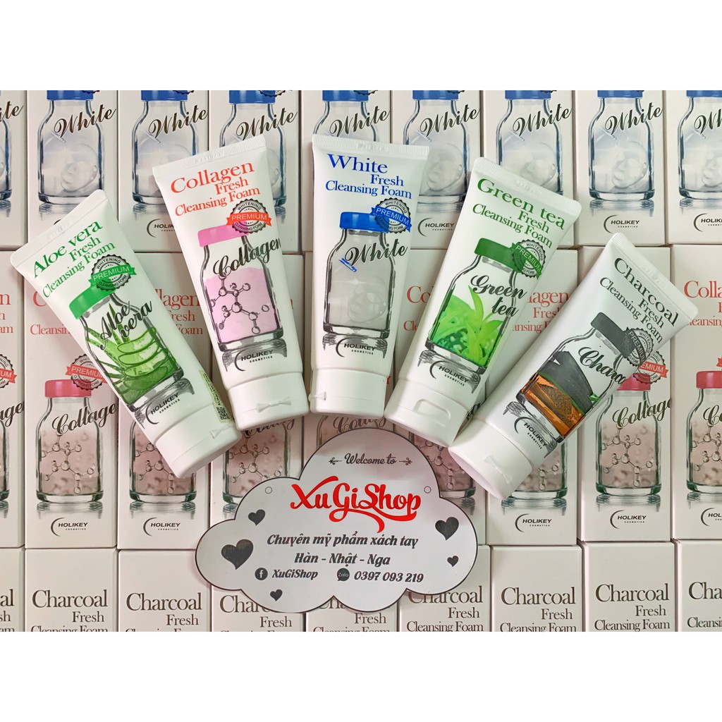 Sữa rửa mặt trắng da, ngừa mụn Holikey Cleansing Foam 100ml | BigBuy360 - bigbuy360.vn
