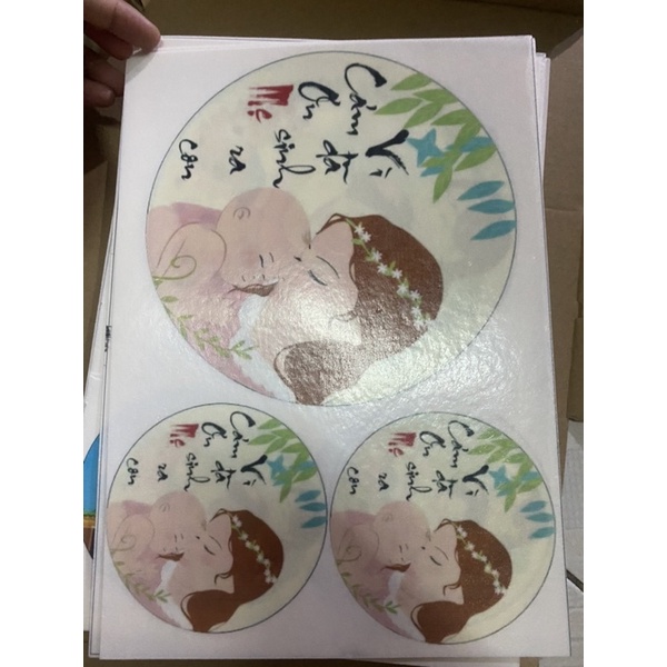 Giấy gạo trang trí bánh ăn được