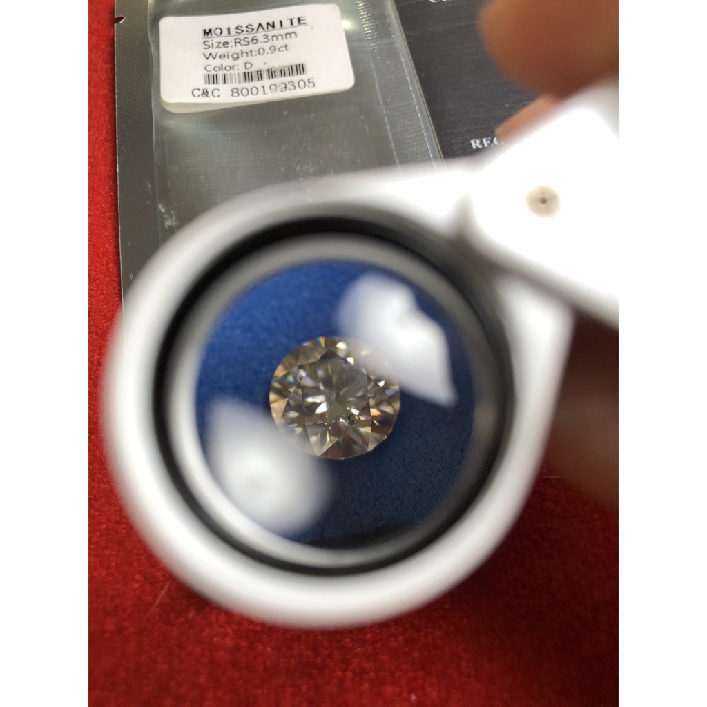 ( SIZE 6LY3 ) - HÀNG RỜI MẤT GIẤY CÒN THẺ BẢO HÀNH- KIM CƯƠNG NHÂN TẠO – MOISSANITE NƯỚC D – FLFL -FULL KIỂM ĐỊNH C&C