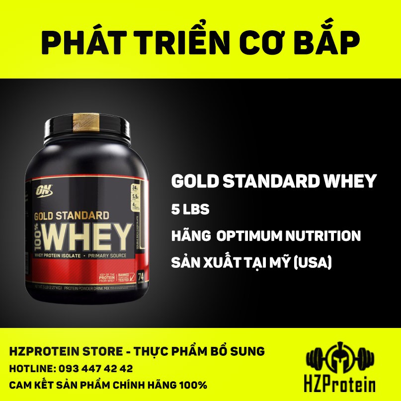 GOLD STANDARD WHEY PROTEIN - SỮA TĂNG CÂN CHẤT LƯỢNG (5 LBS)