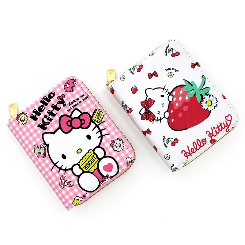 Ví Nhỏ Đựng Tiền Xu Hình Hello kitty Dễ Thương Có Khóa Kéo Cho Bé Gái BY2 YB2