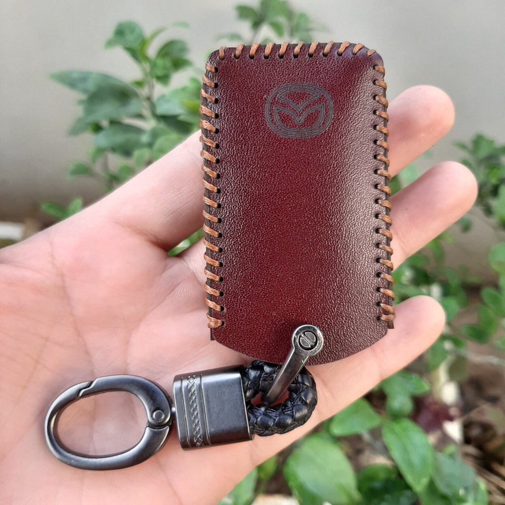 Bao da chìa khoá mazda3, mazda CX3, CX30, CX8 2022, new CX5 2023, mazda 2 2023 da bò thật bảo hành 2 năm