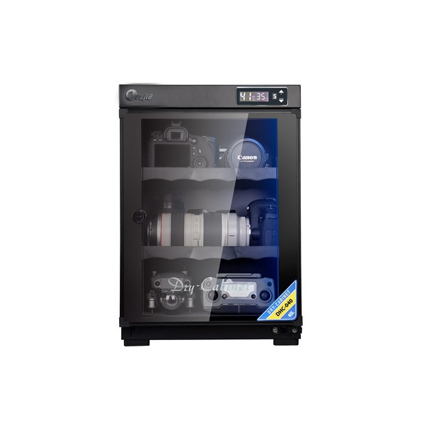 [BH 60 tháng] Tủ chống ẩm máy ảnh Fujie 40 lít, Tủ hút ẩm máy ảnh 40l ba ngăn chính hãng công nghê Nhật Bản
