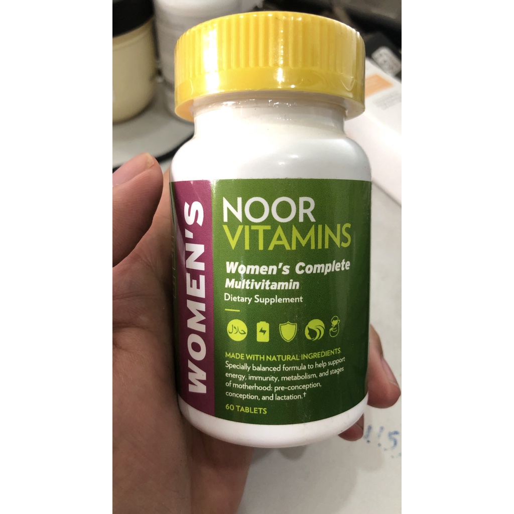 Noorvitamins Womens Multivitamin &amp; Mineral I Once Daily Vitamin Supplement I Vegan Formula to Support Energy, Immunity