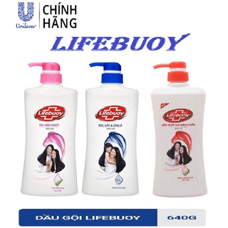 Dầu gội lifebuoy chai 640g 2 màu xanh/hồng