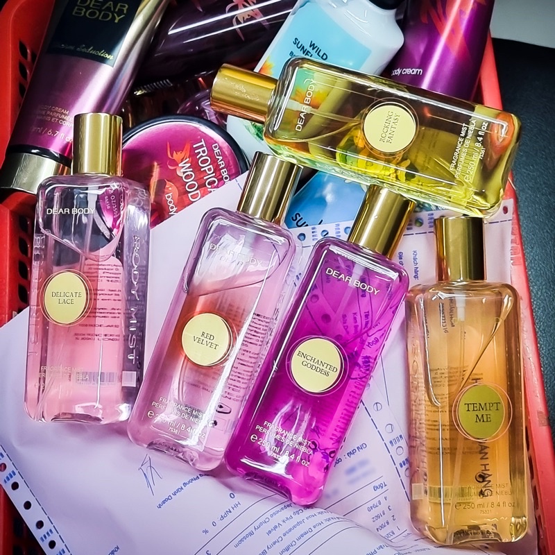 NƯỚC HOA TOÀN THÂN DEAR BODY - FRAGRANCE MIST 250ml - Thơm Mát - Lưu Hương Suốt Nhiều Giờ - Hương Đặc Biệt