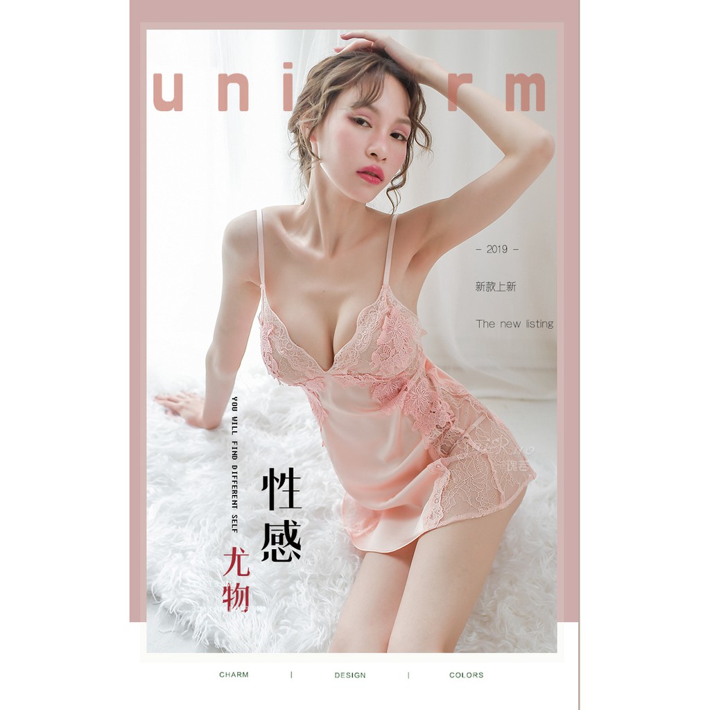 Váy ngủ hai dây lụa sexy cao cấp Đầm mặc nhà gợi cảm quyến rũ F18 | BigBuy360 - bigbuy360.vn