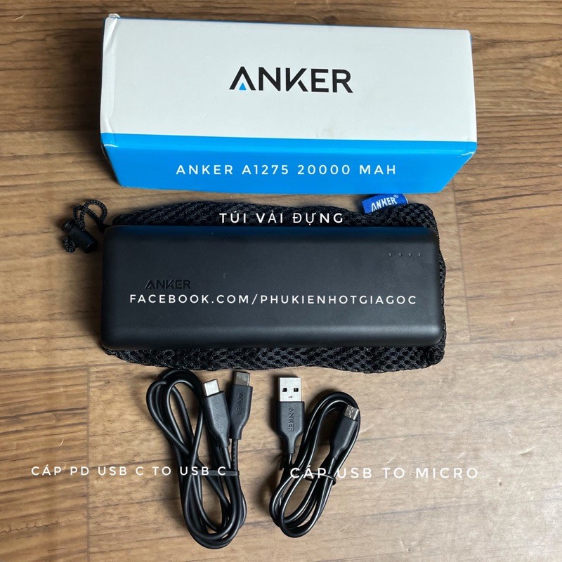 Pin sạc Dự Phòng Anker PowerCore Speed 20000 mAh PD , QC 3.0 & Power IQ - A1275