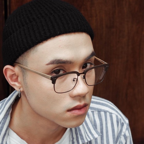 Gọng Kính Vuông Nửa Viền Gỗ | BigBuy360 - bigbuy360.vn