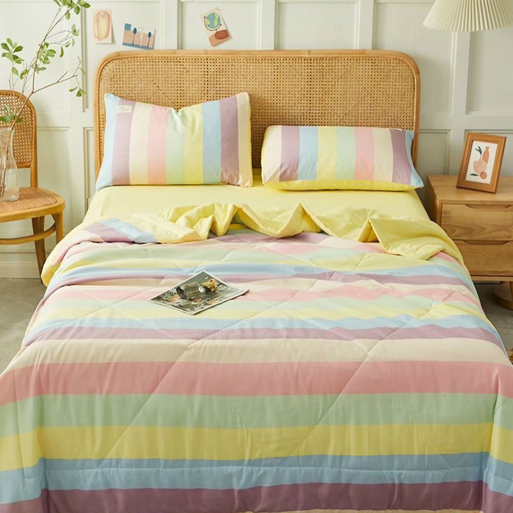 Bộ chăn,ga gối cotton chăn trần Emmibedding Store
