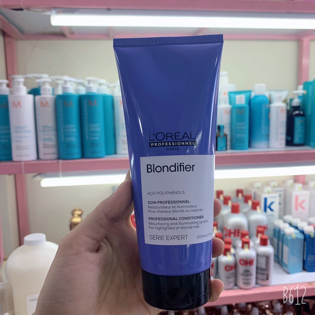 DẦU GỘI XẢ LOREAL BLONDIFIER GLOSS BÓNG MƯỢT CHO TÓC NHUỘM MÀU SÁNG 200ML/300ML/500ML/750ML/1500ML
