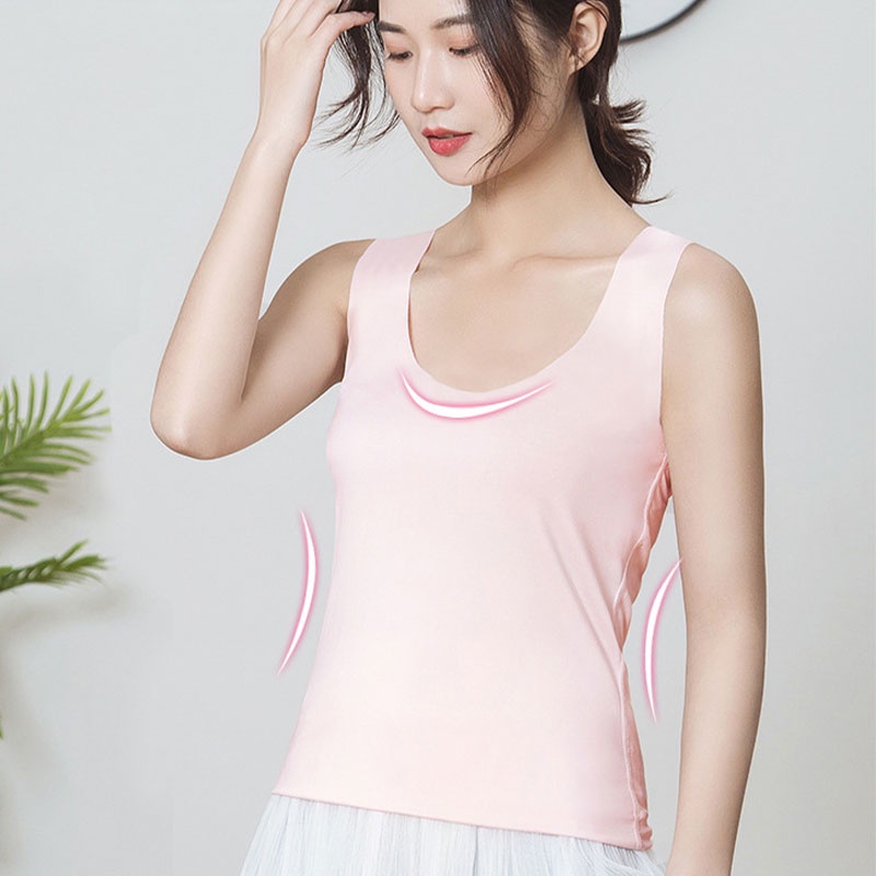 Áo lụa YEYA không tay không đường may phong cách Hàn Quốc cho nữ