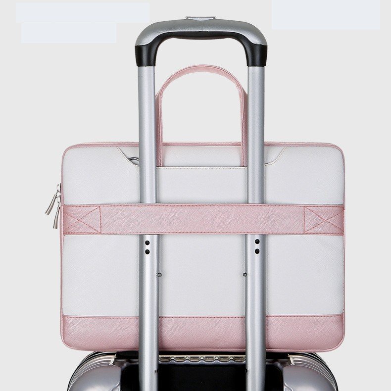 Cặp đựng laptop chống sốc , macbook, có quai đeo chéo, hình Panda có đai gài hành lý