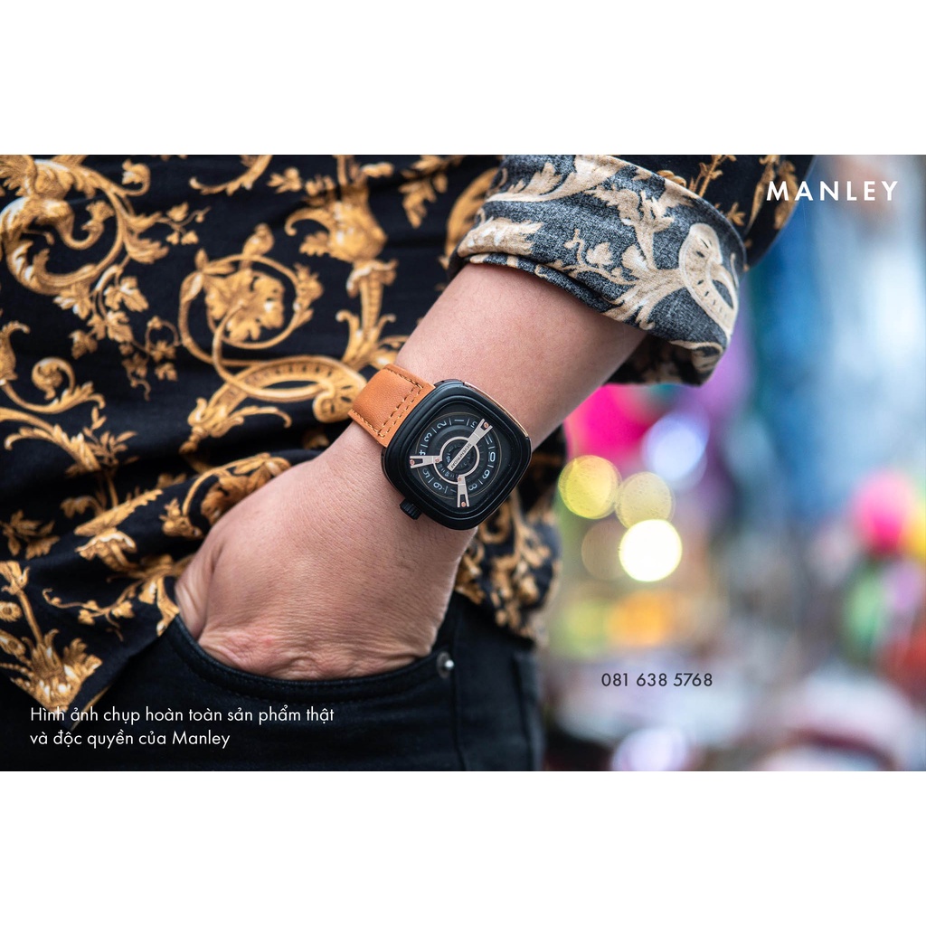 Đồng hồ Nam SEVEN FRIDAY M01 giá rẻ, dây da, máy Nhật, bảo hành 12 tháng