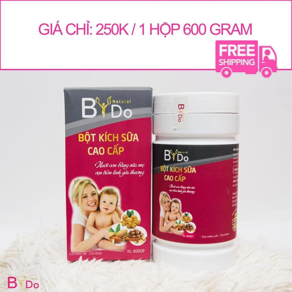 [Chính Hãng] Bột Kích Sữa Cao Cấp BIDO NATURAL - 600gr - LỢI SỮA BIDO - Giảm Cân nhưng vẫn Nhiều Sữa