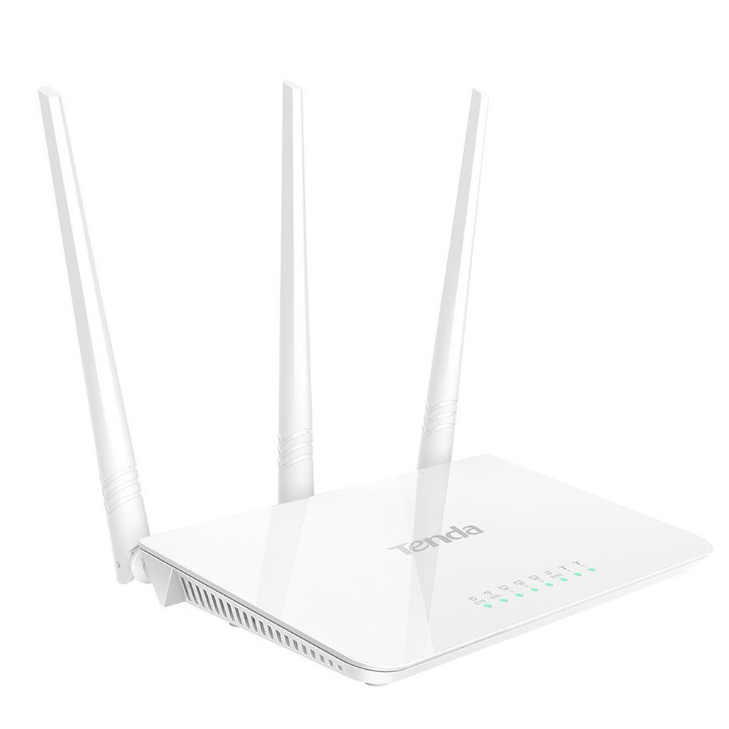 Phát Wifi Tenda F3 Chính hãng (3 anten, 300Mbps, Repeater, 3LAN). Hàng Chính Hãng. Vi Tính Quốc Duy