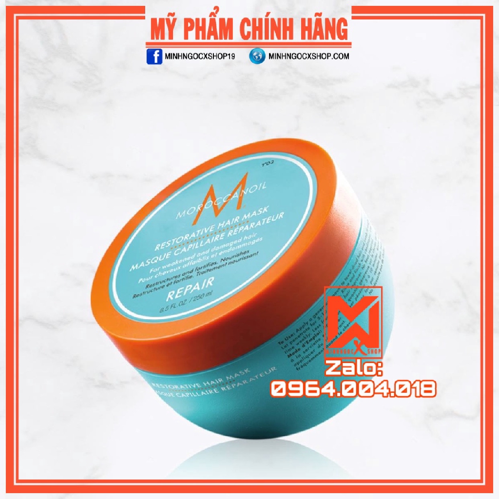 [Mã COS1505 giảm 8% đơn 300K] ✅[ MOROCCANOIL ] DẦU HẤP PHỤC HỒI MOROCCANOIL RESTORATIVE HAIR MASK 250 - 500ML CHÍNH HÃNG